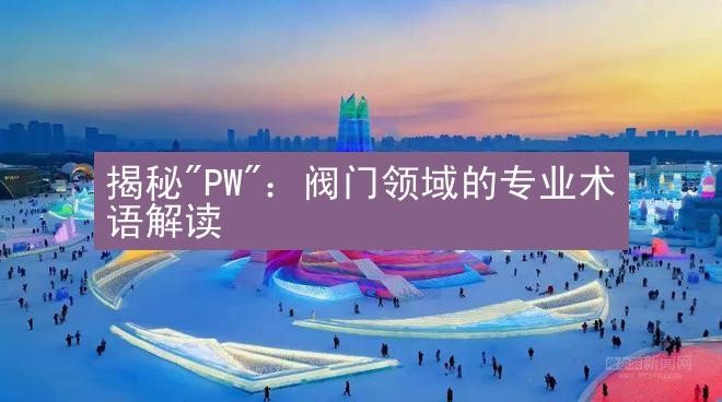 揭秘"PW"：阀门领域的专业术语解读