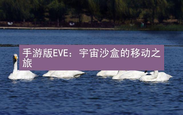 手游版EVE：宇宙沙盒的移动之旅